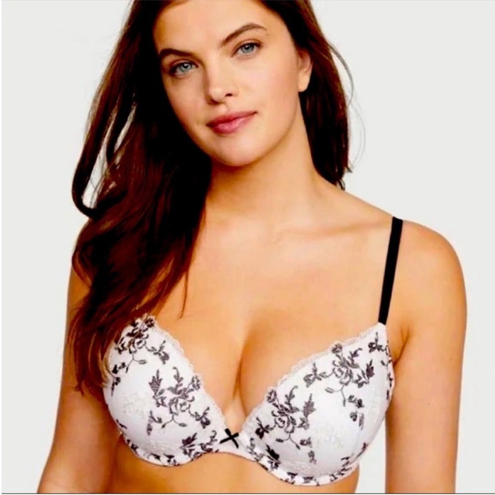 NWT Victoria’s Secret Dream Angels Embroidered Push Up Bra 34B
